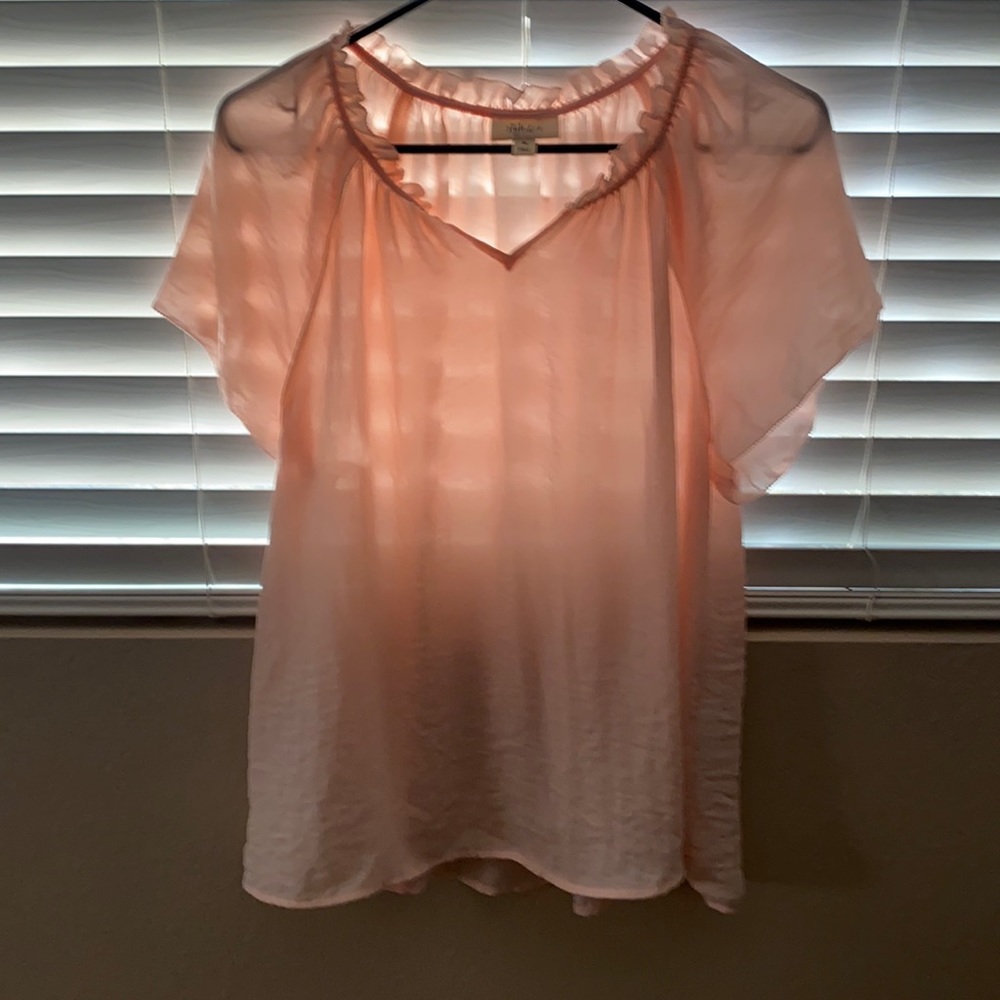Pink medium blouse never worn